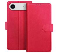 Étui Portefeuille pour iPhone Air Série Chesterfield avec Fonction Support Rouge
