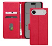 Etui Portefeuille pour iPhone Air Série Chesterfield avec Fonction Support Rouge