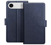Etui Portefeuille pour iPhone Air Série Chesterfield avec Fonction Support Bleu nuit