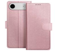 Etui Portefeuille pour iPhone Air Série Chesterfield avec Fonction Support Rose champagne