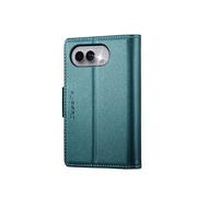Étui Portefeuille pour iPhone Duo Effet Cuir avec Support et Anti-RFID CaseMe Vert d'eau