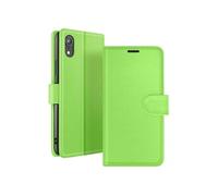 Etui Portefeuille pour iPhone XR avec Fonction Support et Languette Magnétique Zanaé Vert