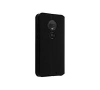 Etui Portefeuille pour Motorola Moto G7 Plus Clapet Magnétique avec Support Noir