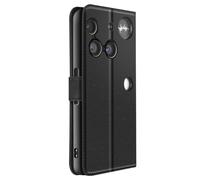 Etui Portefeuille pour Nothing Phone 3 avec Dragonne et Fonction Support Noir