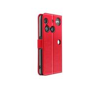 Étui Portefeuille pour Nothing Phone 3 avec Dragonne et Fonction Support, Rouge