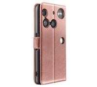 Étui Portefeuille pour Nothing Phone 3, Dragonne et Support Rose