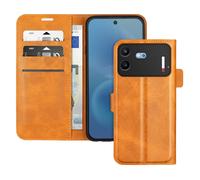 Étui Portefeuille pour Nothing Phone 4b Effet Cuir Vintage avec Support Marron clair