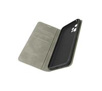 Etui Portefeuille pour OnePlus Nord CE 2 Lite 5G / Realme 9 5G et 9 Pro Soft Touch Magnétique Support Vidéo Gris