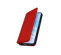 Etui Portefeuille pour Oppo A57s Clapet Magnétique avec Support Rouge