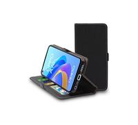 Etui Portefeuille pour Oppo A76 PU Cuir Porte-Cartes Support Stand, Noir
