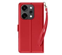 Étui Portefeuille pour Oppo Reno 14 / 14F / 14 FS avec Dragonne Rouge