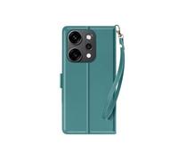 Avizar Étui Portefeuille pour Oppo Reno 14 / 14F / 14 FS avec Dragonne Turquoise