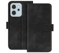 Étui Portefeuille pour Oppo Reno 14 avec Rabat Aimanté et Fonction Support, Noir