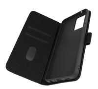 Étui Portefeuille pour Oppo Reno 7 Chesterfield Grainé Fonction Stand Noir