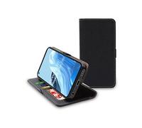 Etui Portefeuille pour Oppo Reno8 Lite 5G PU Cuir Porte-Cartes Support Stand, Noir