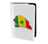 Étui portefeuille pour passeport avec drapeau du Sénégal pour cartes et documents
