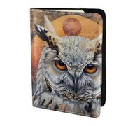 Étui portefeuille pour passeport avec impression chouette Croyances pour cartes et documents