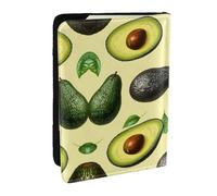 Étui portefeuille pour passeport avec impression d'images d'avocat pour cartes et documents, Noir , Taille unique