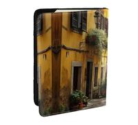 Étui portefeuille pour passeport avec impression italienne Old Street pour cartes et documents, Noir , Taille unique