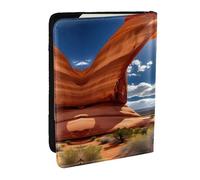 Étui portefeuille pour passeport avec impression standard du parc national des Arches pour cartes et documents, Noir , Taille unique