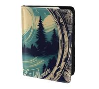 Étui portefeuille pour passeport avec inscription « Not All Who Wander Are Lost »