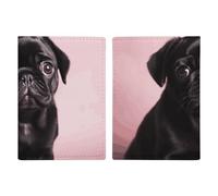 Étui portefeuille pour passeport en cuir noir mignon fait à la main avec fente pour cartes et tickets, accès facile à utiliser, pour homme et femme, 20,3 x 13,8 cm, Style :, 20.3x13.8cm