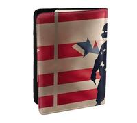 Étui portefeuille pour passeport - Motif soldats militaires américains - Pour cartes et documents, Noir , Taille unique