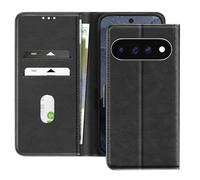 Etui Portefeuille Série Chesterfield Support Noir pour Pixel 11 / 11 Pro
