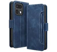 Étui Portefeuille pour Realme 16 Pro avec Support et Porte-Carte Amovible Bleu nuit