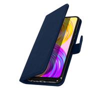Étui Portefeuille pour Realme 8 / 8 Pro Chesterfield avec Fonction Support Bleu nuit