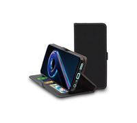 Etui Portefeuille pour Realme 9 Pro+ Pro Plus PU Cuir Porte-Cartes Support Stand, Noir