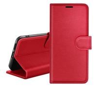 Étui Portefeuille pour Realme C21Y / C25Y Support et Languette Zanaé Rouge