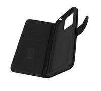 Avizar Étui Portefeuille pour Redmi 10C Chesterfield Grainé Fonction Stand Noir