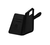 Etui Portefeuille pour Redmi 13 Chesterfield Grainé Fonction Stand Noir