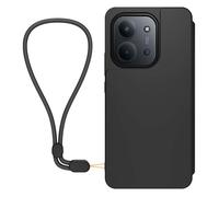 Etui avec cordon MADE FOR XIAOMI Redmi 15C 4G/5G Noir + dragonne