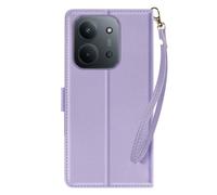 Avizar Étui portefeuille pour Xiaomi Redmi 15C — Magnétique, dragonne et support, violet clair
