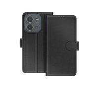 Etui Portefeuille pour Redmi 15C Série Chesterfield avec Fonction Support Noir