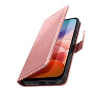 Étui Portefeuille pour Redmi 17 Chesterfield avec Fonction Support Vidéo Rose gold