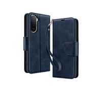 Avizar Étui Portefeuille pour Redmi A7 Pro Style Rétro avec Support Bleu nuit