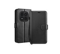 Etui Portefeuille pour Redmi Note 15 Pro 4G avec Dragonne et Fonction Stand Noir
