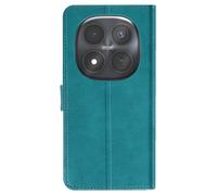 Étui Portefeuille pour Redmi Note 15 Pro Plus 5G avec Porte-Cartes et Support Turquoise