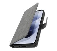 Etui Portefeuille Redmi Note 17 Série Chesterfield Support Gris