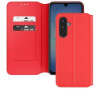 Etui Portefeuille pour Samsung Galaxy A17 Clapet Magnétique avec Support Vidéo Rouge