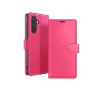 Etui Portefeuille pour Samsung A17 Support et Languette Magnétique Zanaé Fuchsia
