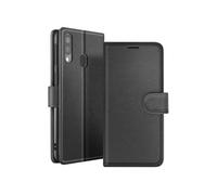 Étui Portefeuille - ZANAÉ - Samsung Galaxy A40 - Noir - Support Horizontal - Fermeture Magnétique