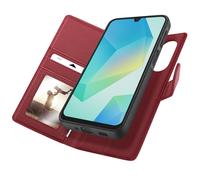 Étui Portefeuille pour Samsung Galaxy A16 Anti-RFID avec Coque Détachable Mayaxess Rouge