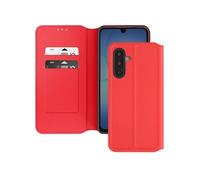 Etui Portefeuille pour Samsung Galaxy A17 Clapet Magnétique avec Support Vidéo Rouge