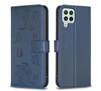 Étui portefeuille pour Samsung Galaxy A22 4G, 3 emplacements pour cartes, 1 fente pour espèces, étui de téléphone en cuir synthétique résistant aux chocs compatible avec Samsung Galaxy A22 4G 6,4"