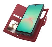 Étui Portefeuille pour Samsung Galaxy A26 Anti-RFID avec Coque Détachable Mayaxess Rouge