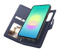 Étui Portefeuille pour Samsung Galaxy A27 Protection Anti-RFID Coque Détachable Mayaxess Bleu nuit